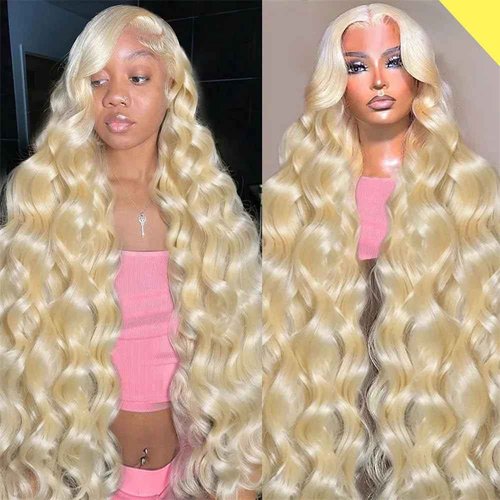 Fayniss 30 Inch 613 Blonde Wig Human Hair 180% Density 13x6 Body Wave Lace Front Wigs Human Hair Glueless Wigs Pre Plucked With Baby Hair (30 inch, 613 Blonde Wig)