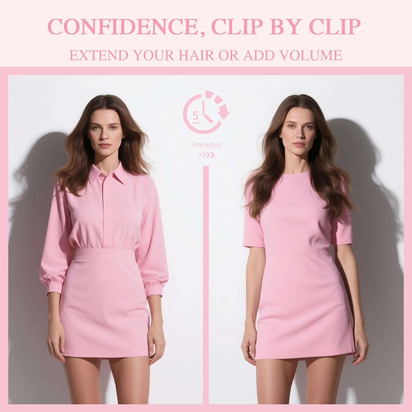 PINKPEARL Clip in Human Hair Extensions #3/8/22 Balayage Walnut Brown to Ash Brown and Golden Blonde Clip in Hair Extensions Real Human Hair 7pcs 120g 16inch Human Hair Extensios Clip ins(#3/8/22-16)