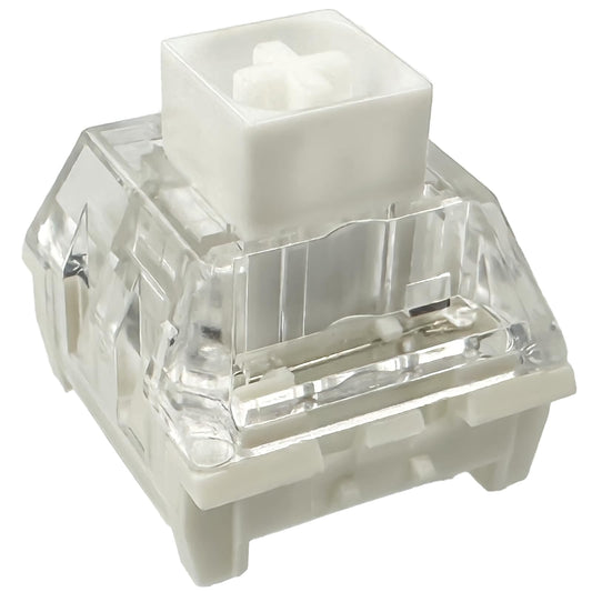 Zjmehty Kailh Box White Mechanical Keyboard Switches,3-Pin 45gf Clicky/Speed Typing/Gaming/Waterproof Switches(90Pcs,Kailh Box White)