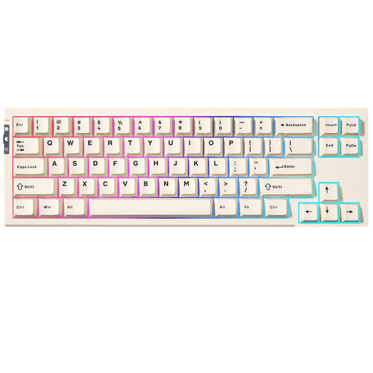 YUNZII RT68 Rapid Trigger Gaming Keyboard,Hall Effect Magnetic Switch,68 Keys,RGB Backlit RGB,Gasket Mount Hot Swap Struture,Adjustable Actuation TKL for Mac/Win(Beige, Outemu Switch)
