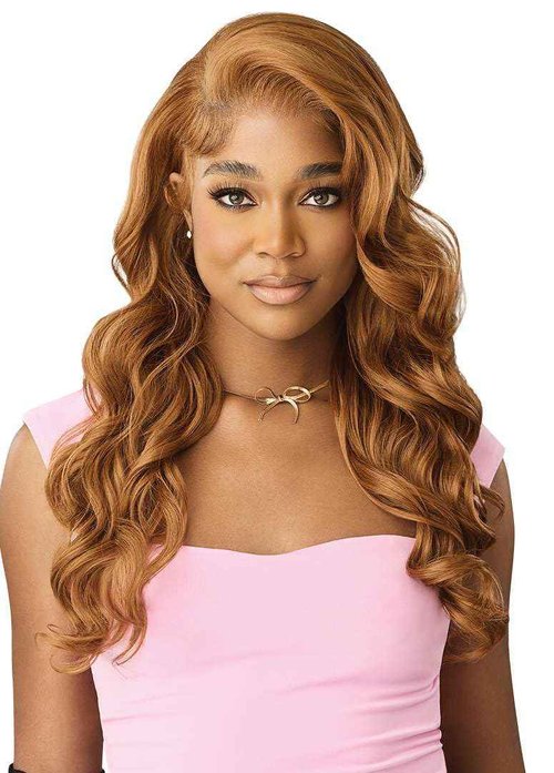 Outre Lace Front Wig -Perfect Hair Line 13X6 - True Frontal Peak Edge 706 (DRST2/ROSE BROWN)