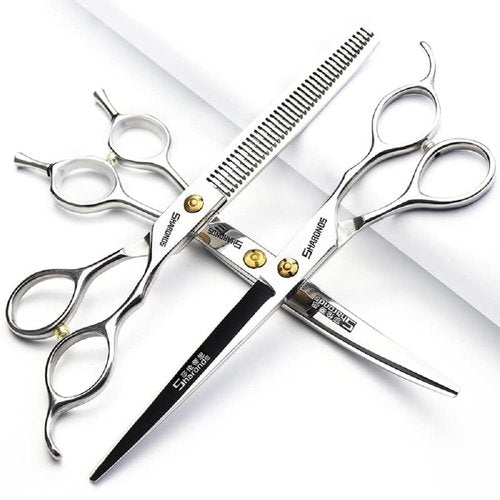 7/8 inch Haircut Scissors Hair Salon Styling Cut Hair Tools Thin Hairdresser Hair Special Tools (7-inch 3pc-B)
