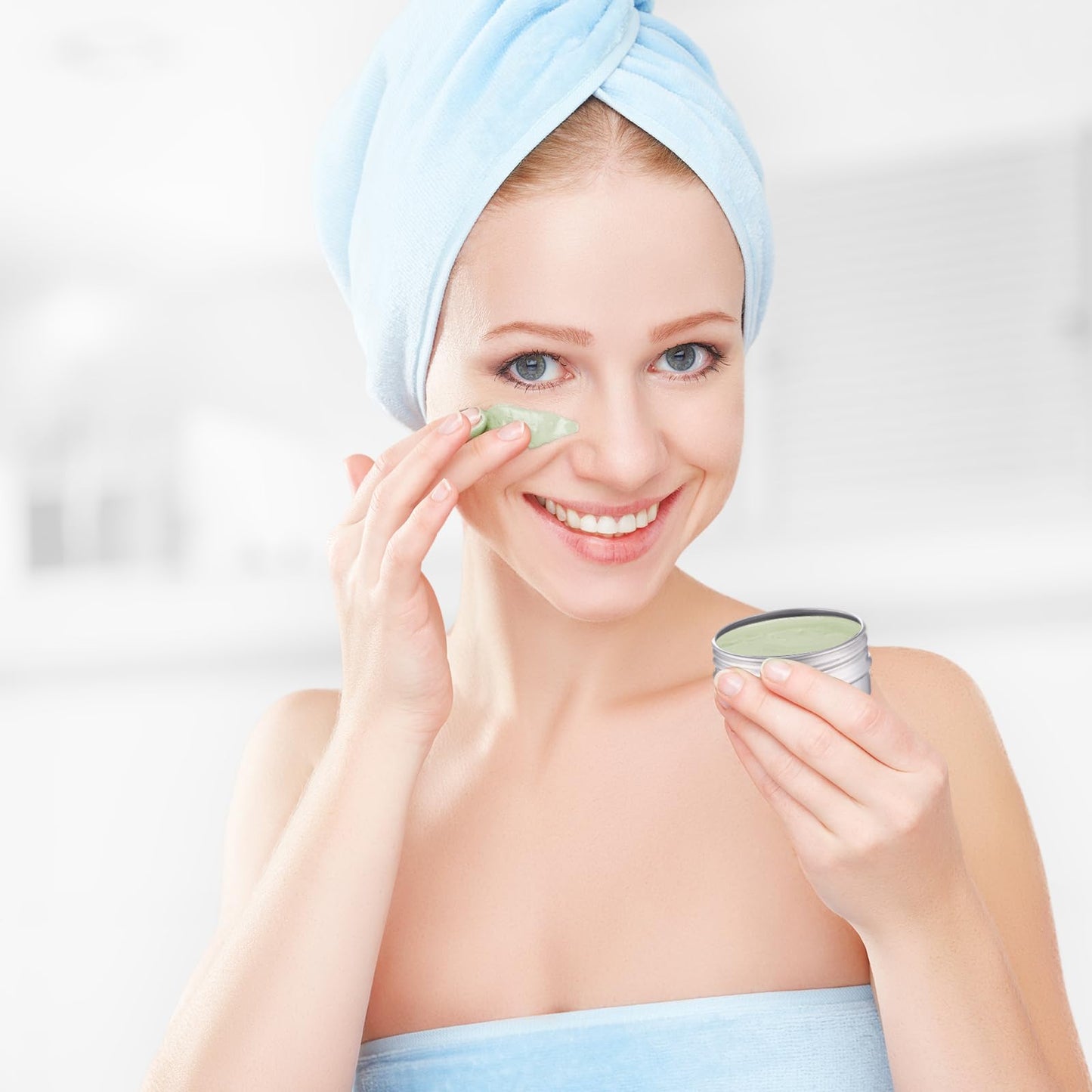 300 Pcs 1 oz Salve Tins with Lids Bulk Lip Balm Containers Round Metal Containers with Screw Top Lids Aluminum Silver Tin Cans for DIY Salve Candle