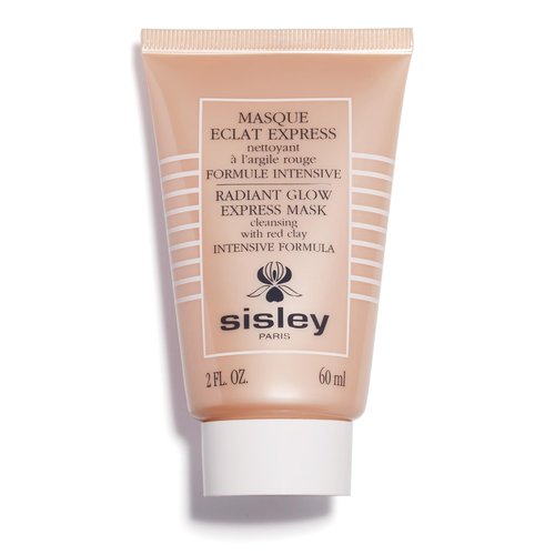 Sisley Paris Radiant Glow Express Face Mask with Red Clay - 60 mL - Gently Cleanses for Visibly Radiant Skin - Non-Drying Formula