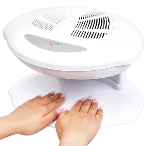 Makartt Nail Dryer for Regular Polish & Acrylic Nails, Professional 400W Quick Dry Air Fan with Auto Sensor, Warm & Cool Wind Nail Polish Dryer, Must-Have Nail Tech Supplies for Salon or Home