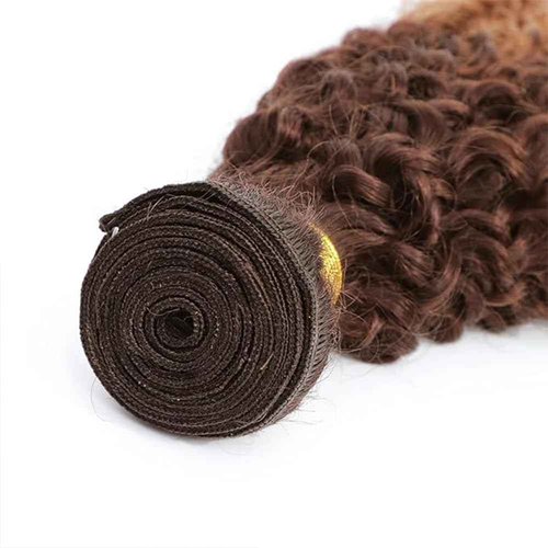 LOIUMGUU T4/30 Human Hair Bundles Ombre Brown Deep Wave Bundles 24 26 28 Inch Unprocessed Brazilian Virgin Remy Hair Extensions for Women Real Soft 2 Tone Chcolate and Brown