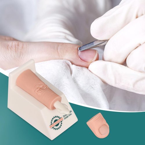 MedEduQuest Ingrown Nail Trainer Kit with Base, Ingrown Nail Simulator for Medical Education, Wound Care Training Model