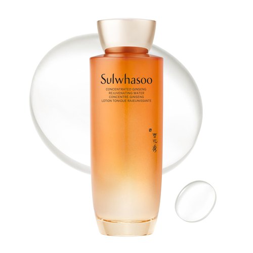Sulwhasoo Concentrated Ginseng Rejuvenating Water- Korean Ginseng & Peptide Hydrating Face Toner with Niacinamide, Hyaluronic Acid & Glycerin for Wrinkles & Firmness, 5.07 fl. oz.