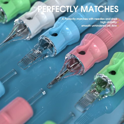 Dragonhawk S4 Wireless Tattoo Pen Kit, Complete Tattoo Machine Gun Kit, Slim Tattoo Pen with Cartridges Needles by Dragonhawklabs, Tattoo Power Supply & Black Tattoo Ink - General Tattoo Kit