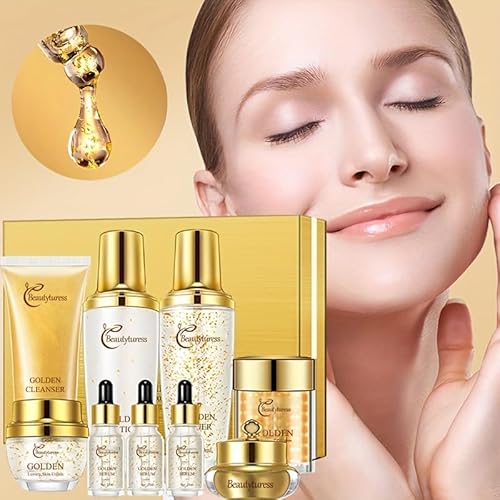 Snail Mucin Facial Skincare Kit for Women, Suitable for All Skin Types - Deep Moisturizing & Nourishing with Collagen, Ideal Christmas Gift - Anti-aging Skin Care Set