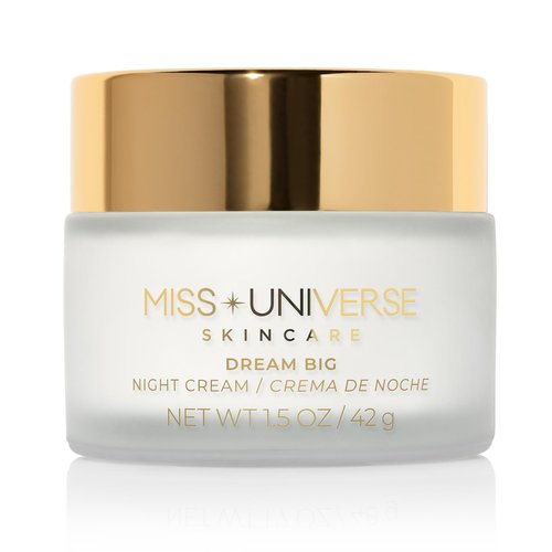 Miss Universe Skincare Dream Big Night Cream 42g, Anti-Aging Face Moisturizer, Facial Skin Care Product with Hyaluronic Acid and Glycolic Acid, Moisturizer Face Cream, Vitamin C Face Cream for Women