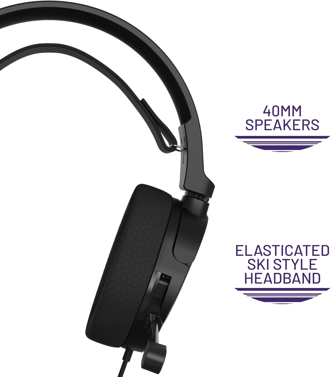 4Gamers Eclipse Premium Gaming Headset Compatible with Xbox, PS4/PS5, Switch, PC - Black