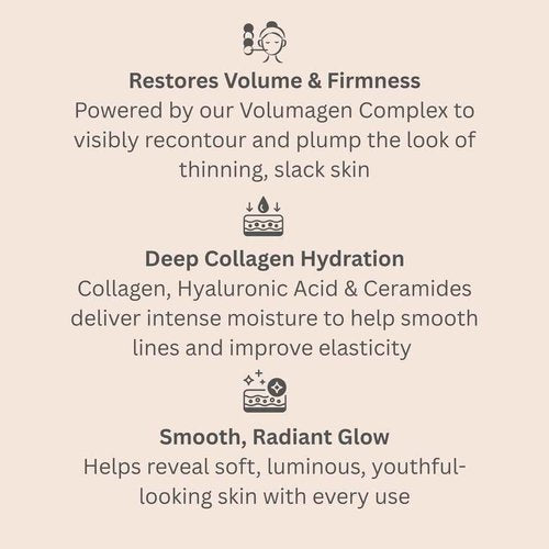 Consult Beaute Volumagen TRIO Skin Care For Plumper & Smoother Skin - Collagen, Hyaluronic Acid and Ceramides - Doctor Formulated for Face, Neck and Eyes - Boost Moisture for Glowing Complexion