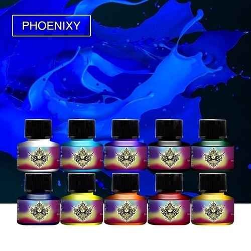 BZTANG Complete Beginner Tattoo Kit Motor Pen Machine USA Color Inks Power Supply Set Needles (black)