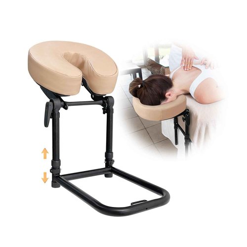Massage Headrest for Bed Face Cradle, Home Mattress Top Massage Kit Face Down Pillow, Massager Head Rest for Mattress, After Eye Surgery Recovery Equipment, Head Cradle and Face Rest Support Cushion