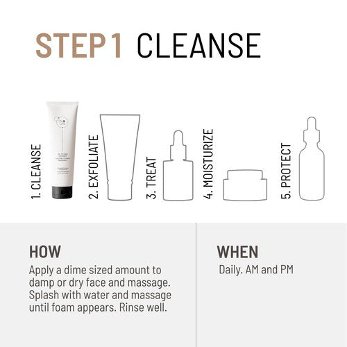 Dr. Brandt Dr. B Lab Oil-to-Foam Cleanser - Gentle, Hydrating, Double Cleansing Formula Removes Dirt, Makeup & Impurities - 4.2 fl oz, Pack of 2