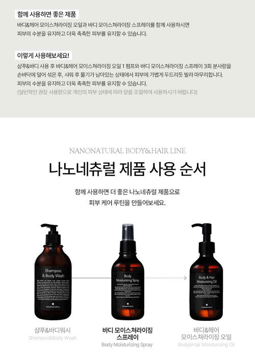 [NANONATURE] Body Moisturizing Spray