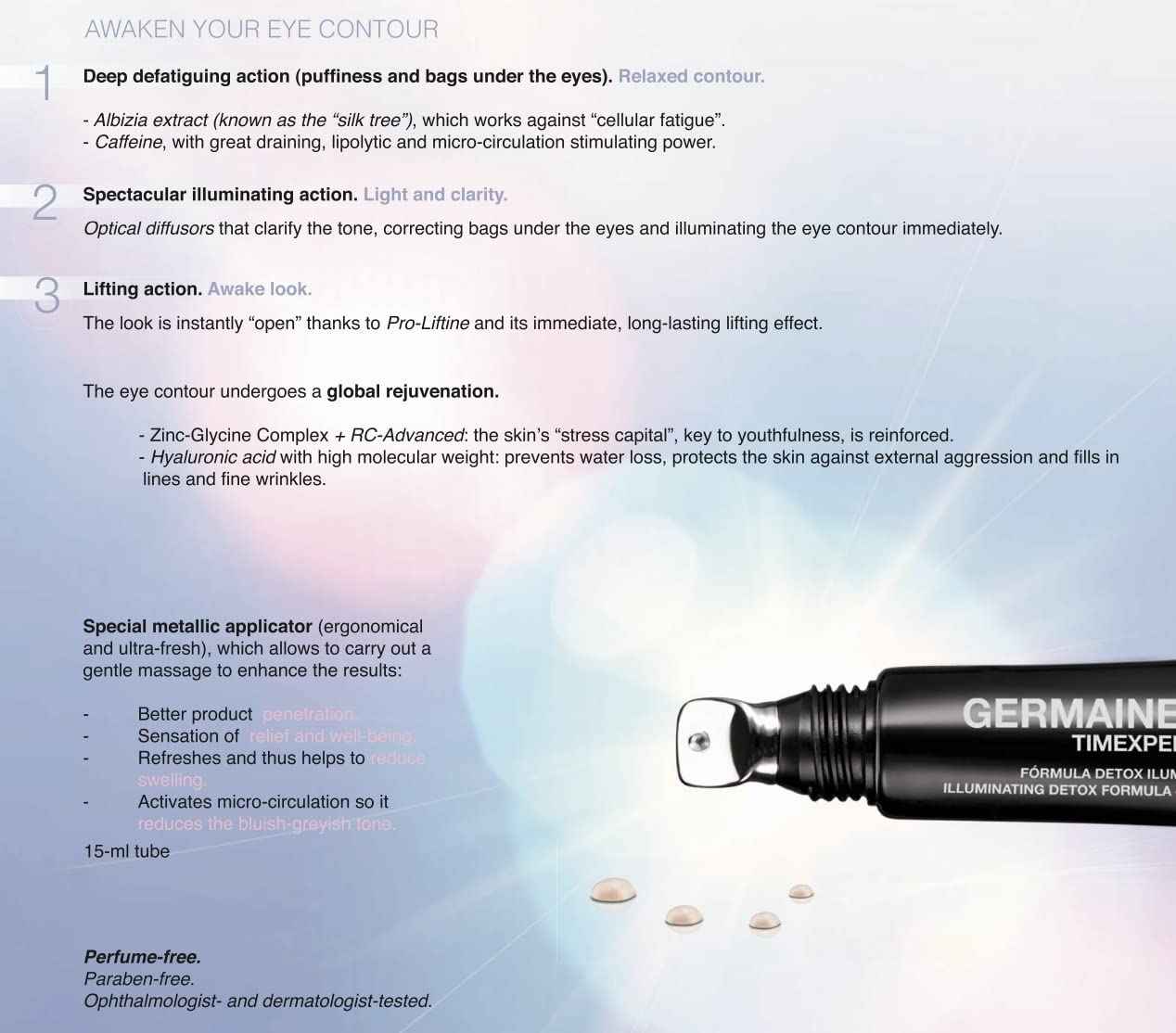 Germaine de Capuccini - Timexpert SRNS Eyes Illuminating Detox Cream - Illuminating Detox Formula - Against Puffiness and Bags Under the Eyes - 0.5 oz