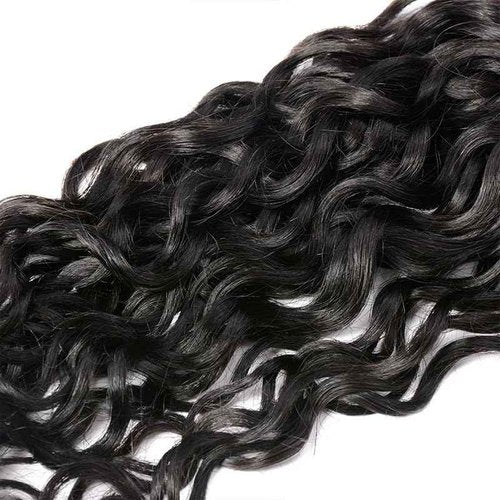 Water Wave Bundles Human Hair 30 32 34 Inch Wet And Wavy Human Hair Bundles Brazilian Virgin Remy Hair Extensions Double Weft Healthy And Soft 3Pcs/Set Deals