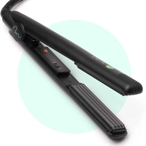 Professional Series Hair Crimper Iron 1 Inch by MINT | Create Crimps Extremely Fast - Deeper Ceramic Crimp Plates for Maximum Root Volumizing and Crimping - Travel-Ready Dual-Voltage