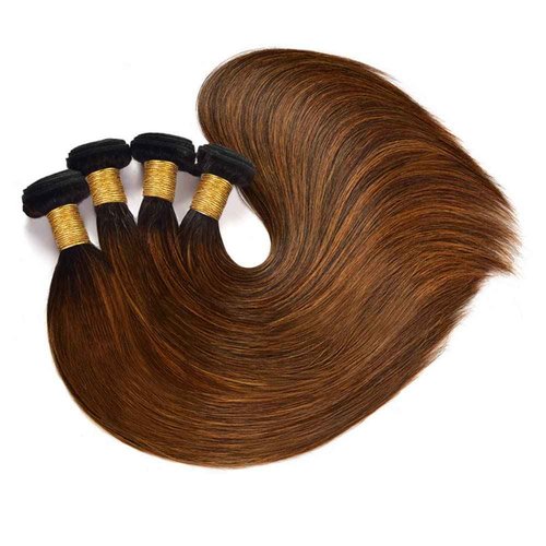 P4/30 Highlight Straight Bundles Brown Human Hair 3 Bundles Brazilian 100% Unprocessed Virgin Extensions Double Weft Bundle Piano Color 24 26 28 Inch