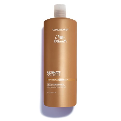 Wella Professionals ULTIMATE SMOOTH Conditioner | Treatment for Dry & Frizzy Hair | With Squalane & Omega 9 | 33.8 Fl Oz