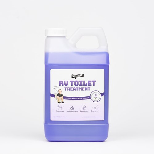 Liquified RV Toilet Treatment - Black Holding Tank Digester - Odor Eliminator - Lavender Scent - Matts RV Reviews (Lavender, 64oz)