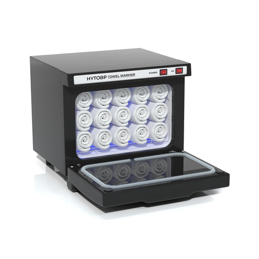 HYTOBP Hot Towel Warmer, Thermostatic Towel Heater, 2-in-1 Professional Towel Warmer Cabinet, Beauty Salon and Spa Towel Warmers for Facial(8L-Black)