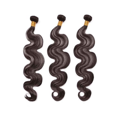 Condescension P4/Grey Human Hair Bundles 18 20 22 inch Body Wave Wave Human Hair Bundles Highlight Chocolate Grey Unprocessed Soft Sewn In Hair with Double Weft for Black Women