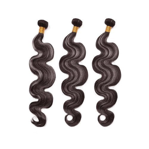 Condescension P4/Grey Human Hair Bundles 16 18 20 inch Body Wave Wave Human Hair Bundles Highlight Chocolate Grey Unprocessed Soft Sewn In Hair with Double Weft for Black Women
