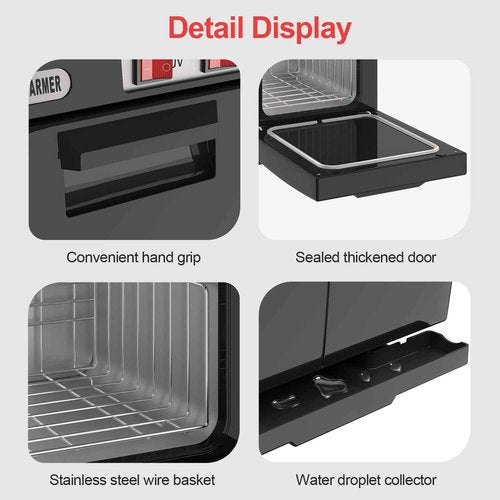 Hot Towel Warmer, 5L Towel Warmer Cabinet, Mini All-Around Fast Heating Machine with Stainless Steel Racks, Professional Towel Heater for Spa, Salon, Beauty, Barber, Massage, Gym, Home, Black