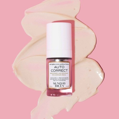 Sunday Riley Double Shot Auto Correct Eye Cream 0.5oz Duo Skincare Set, White