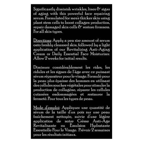 Brickell Men's Anti Aging Vitamin C Serum For Face, Repairing Night Facial Serum for Men, Natural and Organic Hyaluronic Acid Serum For Face to Diminish Wrinkles and Reduce Redness, 1 Ounce, Scented