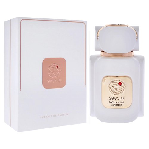 Swiss Arabian Sawalef Moroccan Leather - Indulge in Mesmerizing Body Spray for Women - Unique Blends of Nutmeg, Saffron, Patchouli, and Cardamom - 2.7 oz EDP Spray