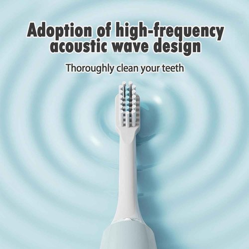 Sonic Electric Toothbrush with 3 Brush Heads for Adults and Children, USB Quick Charge, White Rechargeable Electric Toothbrush