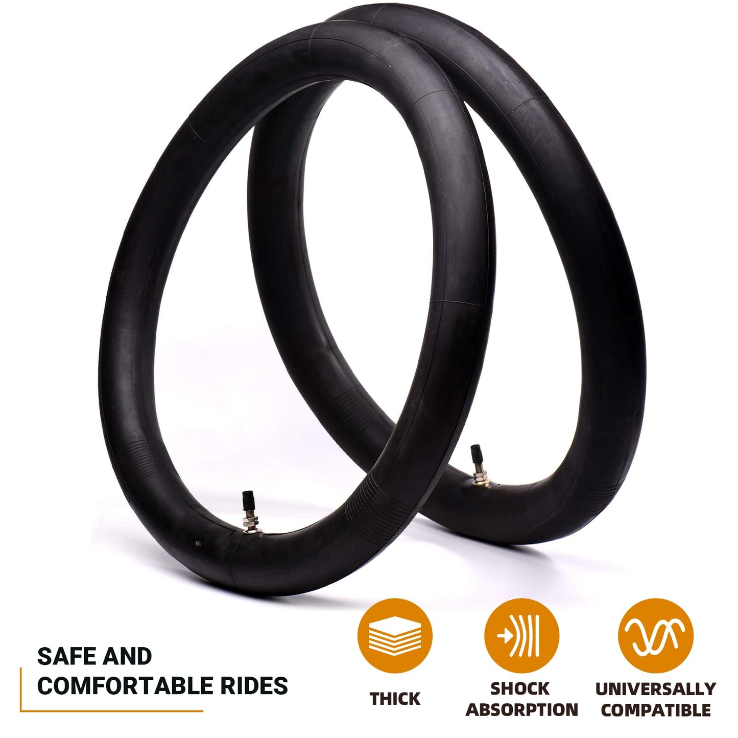 (2-Pack) 2.50/2.75-17”（70/100-17） Motorcycle Inner Tubes - Compatible with Honda, Coolster, TaoTao, 110cc, 125cc, and 140cc, Dirt Bikes, Moped, and Scooters and More