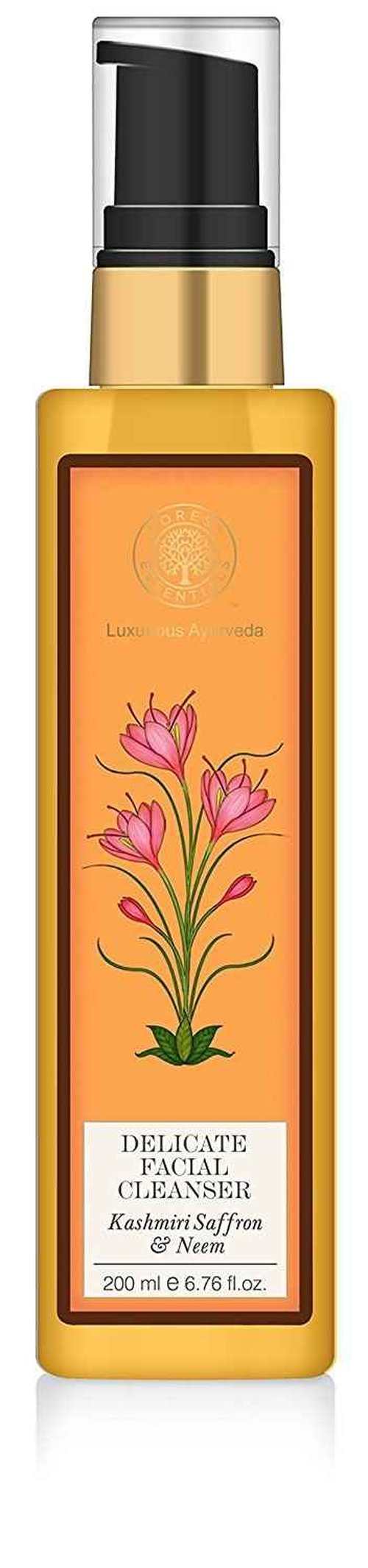 Forest Essentials Kashmiri Saffron and Neem Delicate Facial Cleanser, 200ml