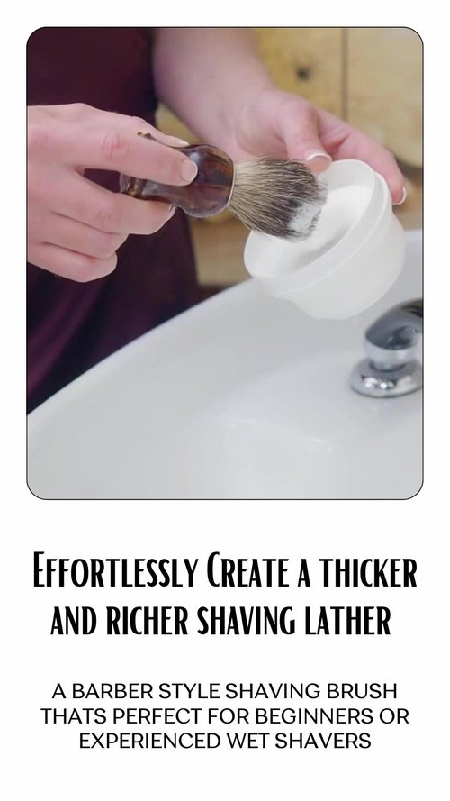 G.B.S Men’s Complete Shaving Set, Brush Razor Holder, Beard Oil Beard Balm, Shaving Soap, Aftershave Pure Badger Shave Brush and Manual Razor with Horn Handle