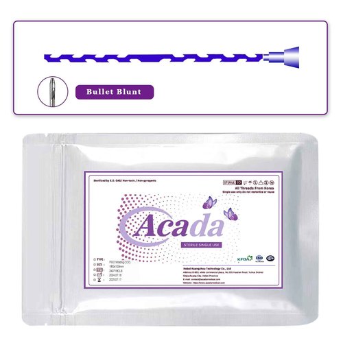 PHYMAT Pdo Threads for Face Lift Cog 18G100mm Pdo Molding Cog Bullet Blunt 20Pcs Threads for Face Lift