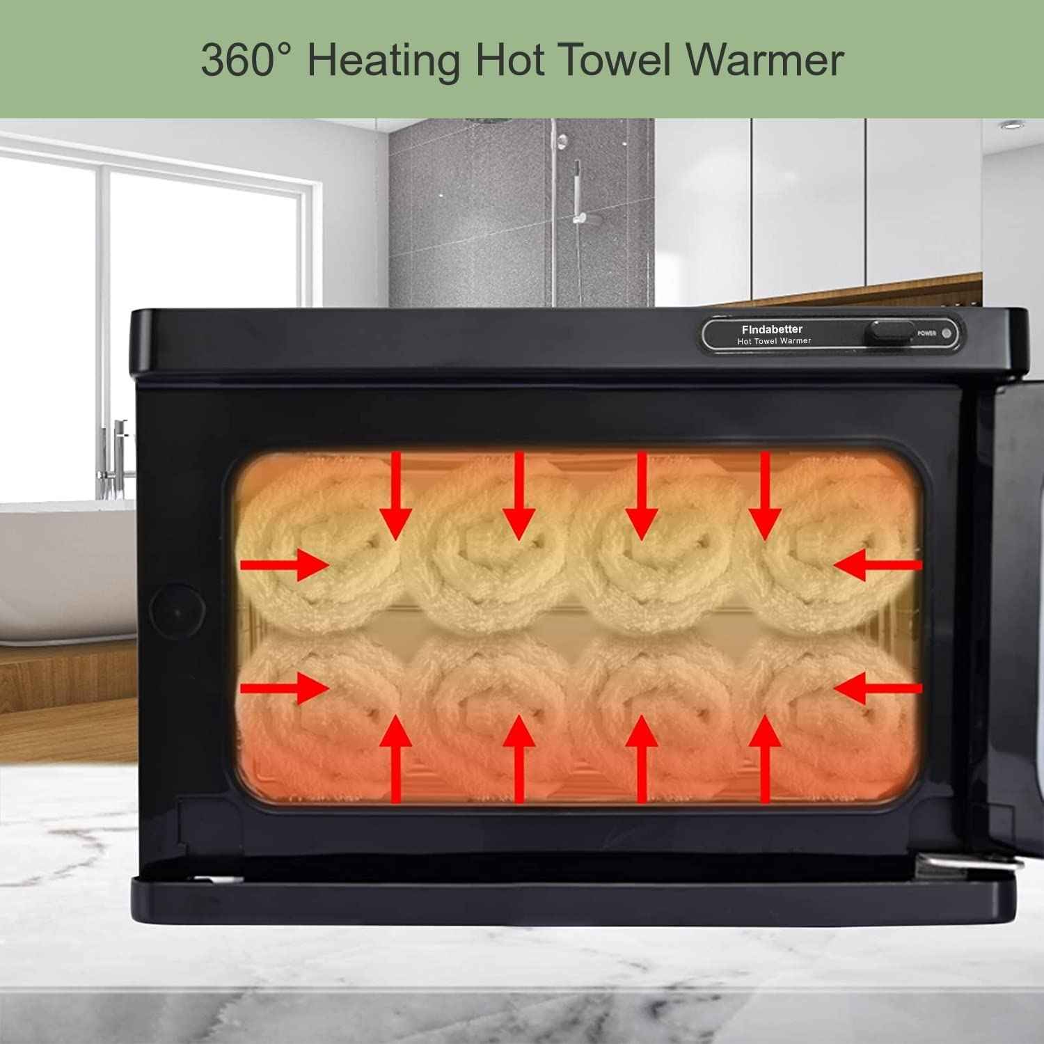 Hot Towel Warmer, Professional Towel Warmer, Hot Towel Cabinet with 8L Capacity, Professional Towel Warmer Cabinet for Facial Towels, Middle Towel Warmer for Salon and SPA Use