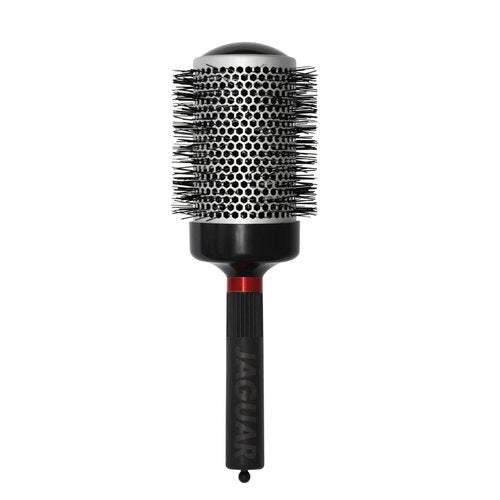 Jaguar T400 Thermal Round Hairbrush 80mm – Large Boar & Nylon Bristle Blow-Dry Brush for Volume, Smoothness & Shine – Heat-Retaining Barrel for Fast Styling – Professional Brush for Thick, Long Hair