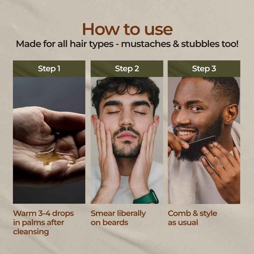 Gya Labs Sandalwood Beard Oil for Men Growth - 100% Pure Natural Beard Growth Oil for Men with Organic Argan & Jojoba - Moisturizes, Softens & Strengthens (1 Fl Oz x 3)