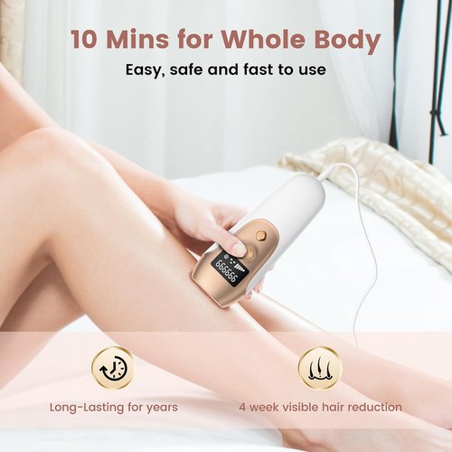 FELOOW IPL Hair Removal Device, Hair Removal for Women and Men at home for Armpits Legs Arms Bikini Line，model S3