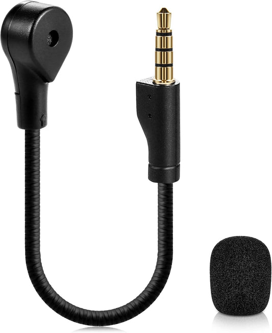 AKKE Mic Replacement Compatible with SteelSeries Arctis 1 3.5mm Jack Detachable Microphone Boom Noise Cancelling for Gaming Headsets