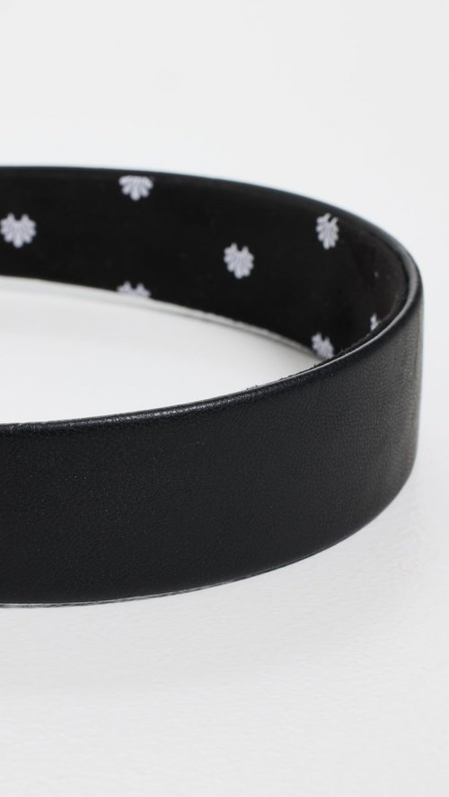 Lele Sadoughi Women's Faux Leather Bessette Headband, Jet, Black, One Size