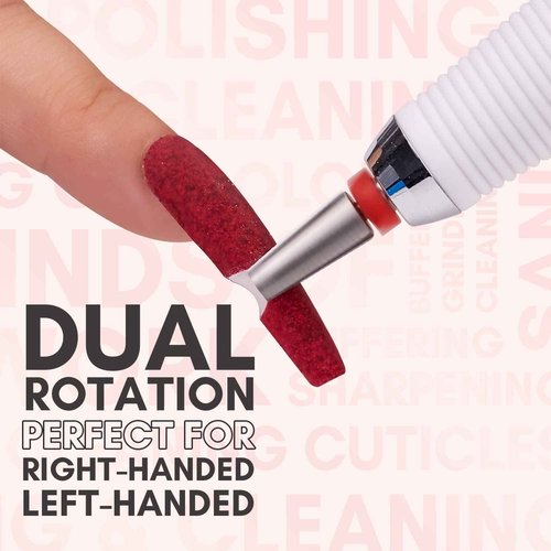 Makartt Nail Drill Machine MALORY Nail Drill Bits Bundle, Electric E File Remove Acrylic Gel with Nail Bits 3/32” Nail Bits