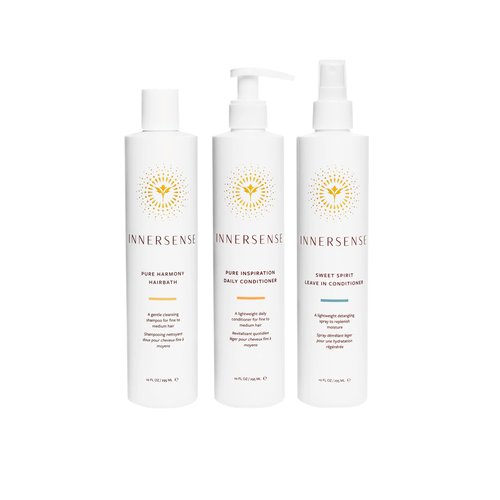 INNERSENSE Organic Beauty - Natural Pure Trio Set | Non-Toxic, Cruelty-Free, Clean Haircare (Perfect For Fine To Medium Hair Types)