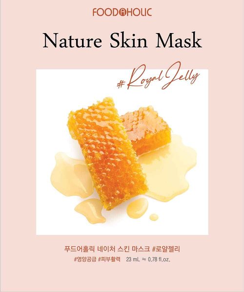 FOODAHOLIC [ Nature Skin ] 100 Combo Pack Face Sheet Mask, Nude Sheet with Release Paper, Premium Quality Korean Facial Sheet Mask (10 x 10 Types