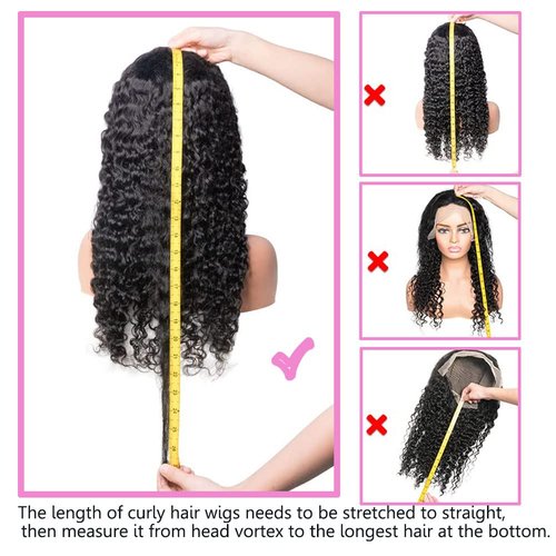 Kinkycurly Wig Human Hair 20 Inch 13x4 Lace Front Wigs Pre Plucked 180 Density Afro Kinky Curly Human Hair Wig Kinky Curly Lace Frontal Wigs for Black Women