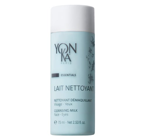Yon-Ka Lait Nettoyant Cleanser Set | Full Size & Travel Size | Gentle Plant-Based Milk Cleanser & Makeup Remover | Hydrating Daily Wash that Balances Skin’s pH | Set of 2, 6.76 fl oz and 2.53 fl oz